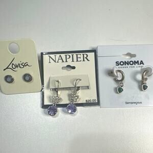 Napier, Lovisa, Sonoma earrings set. From the store price $37. Down to a bargin!